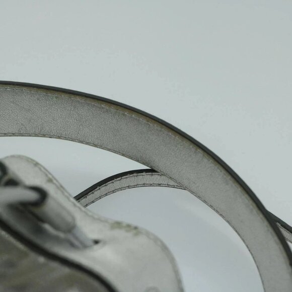 FENDI Zucca Canvas Montrezor Shoulder Bag Silver - Picture 12 of 16